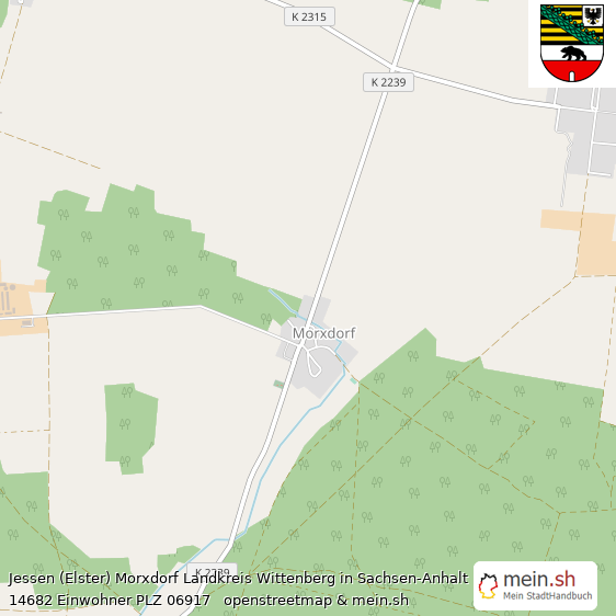 Jessen (Elster) Morxdorf  Lageplan